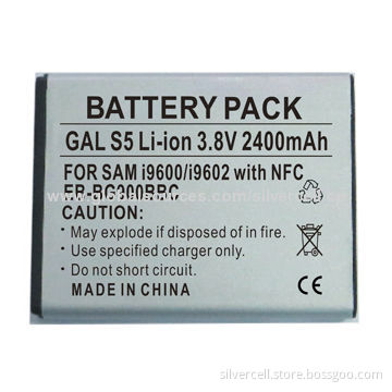 Li-ion Mobile Phone Battery for Samsung S5 NFC, with 2,400mAh Capacity